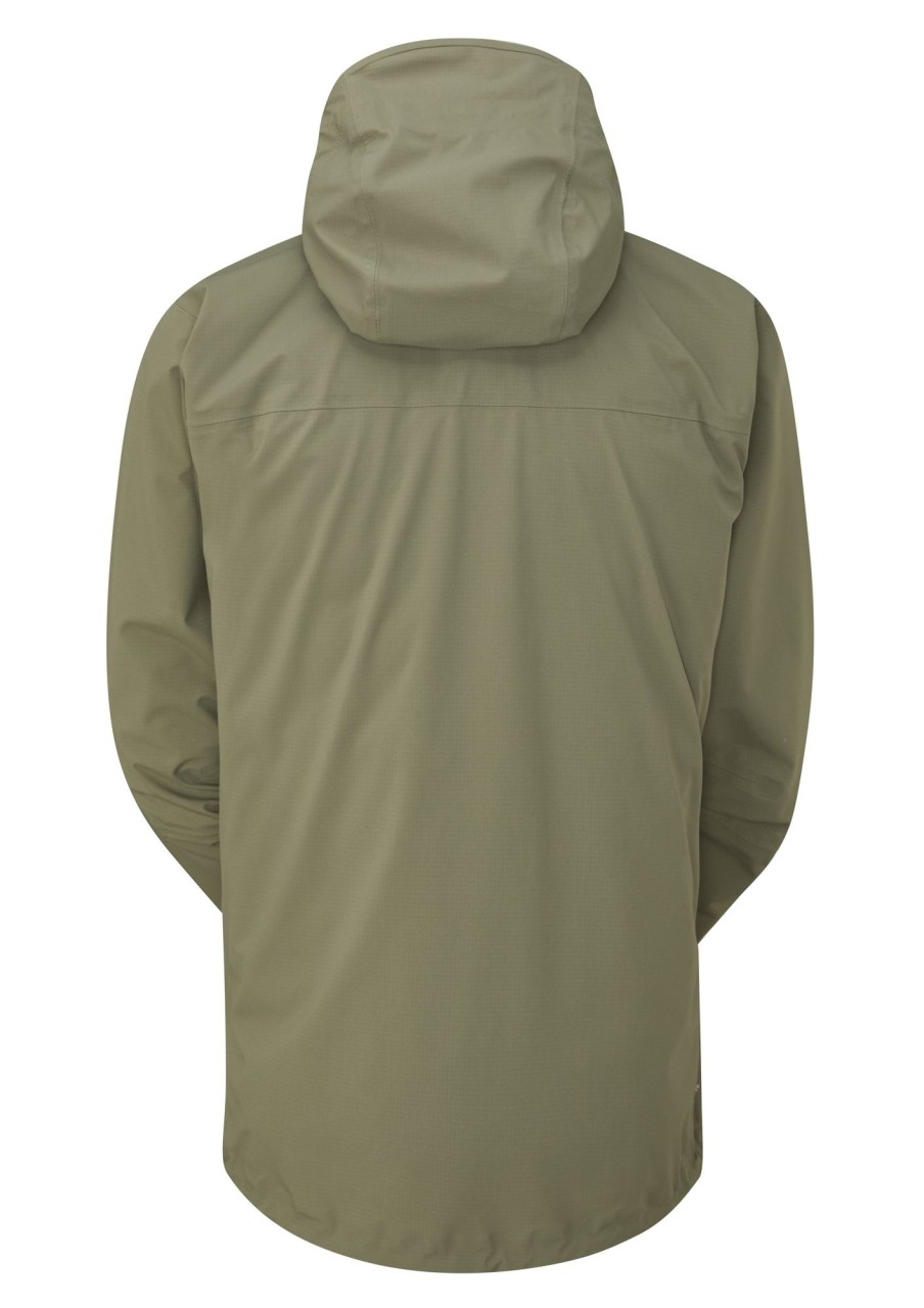 Clothing Rab Waterproof Jackets | Rab Mens Firewall Jacket - Light Khaki Green