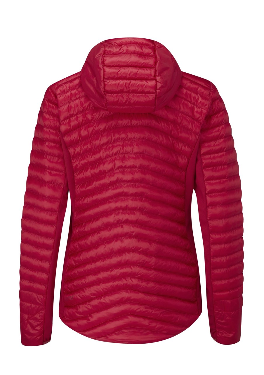 Clothing Rab Insulated Jackets | Rab Womens Cirrus Flex 2.0 Hoody - Ruby Red