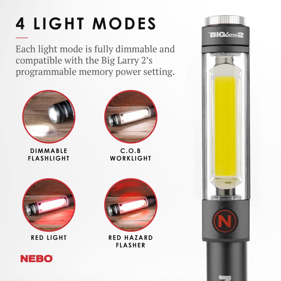 Equipment Nebo Torches | Nebo Big Larry 2 Light Red