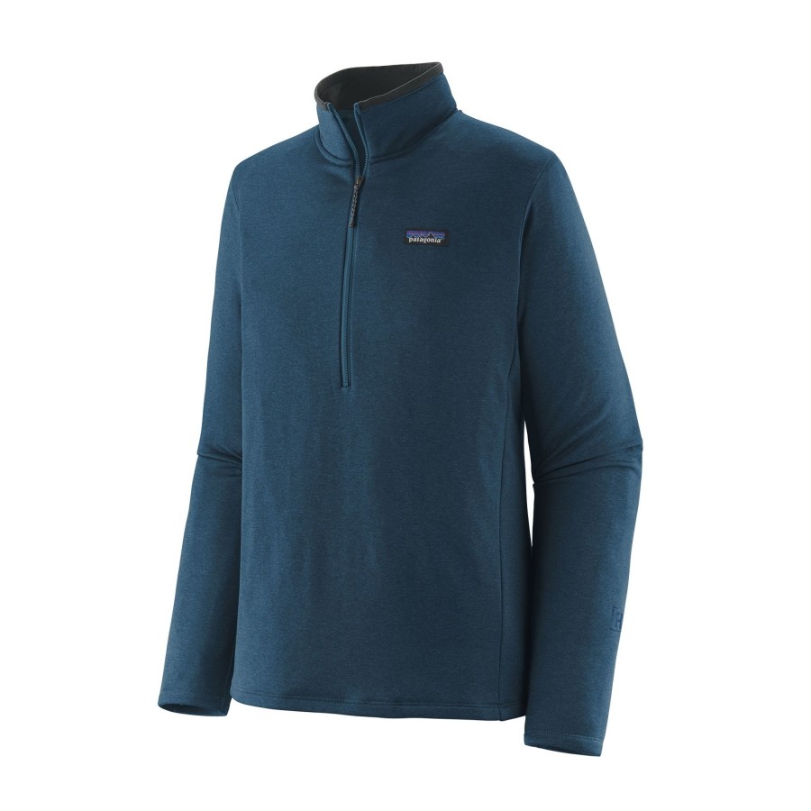 Clothing Patagonia Fleece & Mid Layer | Patagonia R1 Daily Zip Neck In Lagom Tidepool X-Dye Blue