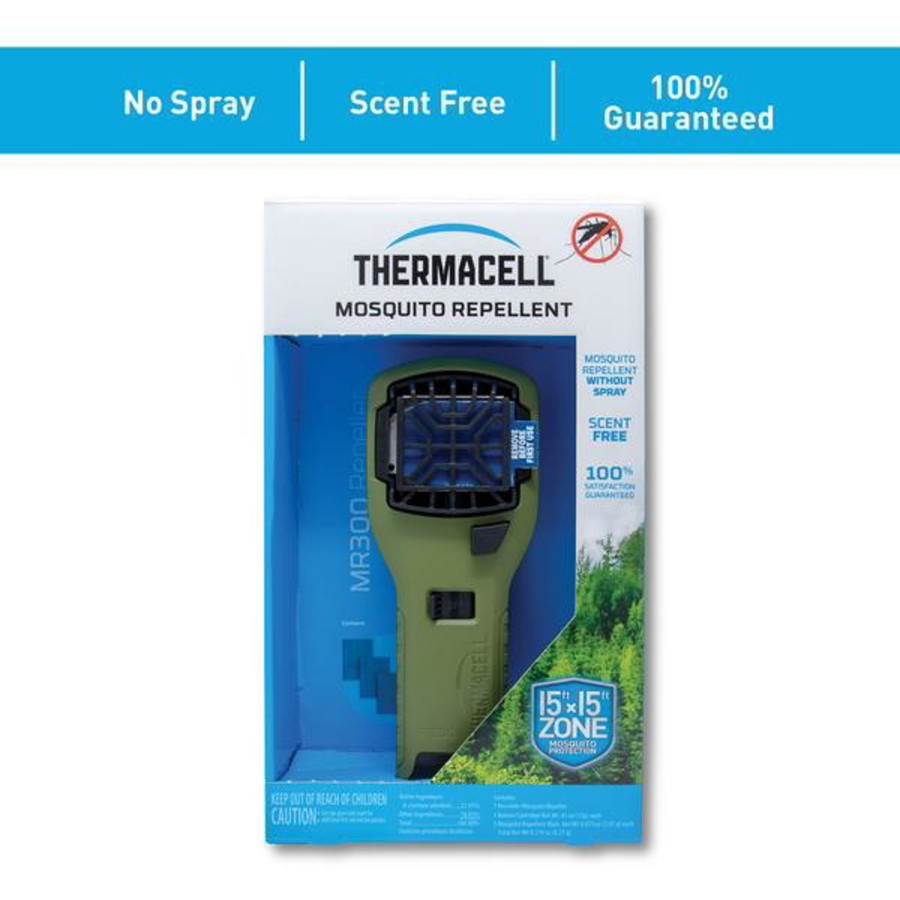 Equipment Thermacell Mosquito Nets & Insect Repellents | Thermacell Mr300 Portable Mosquito Repeller Green