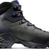 Footwear Mammut Walking Boots | Mammut Mens Trovat Tour High Gtx Boots - Dark Tin-Dark Titanium Grey