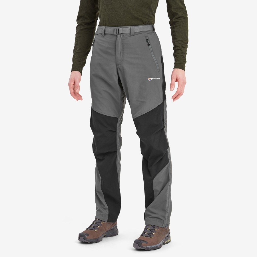 Clothing Montane Trousers & Leg Wear | Montane Mens Terra Pants - Long Leg - Graphite Grey