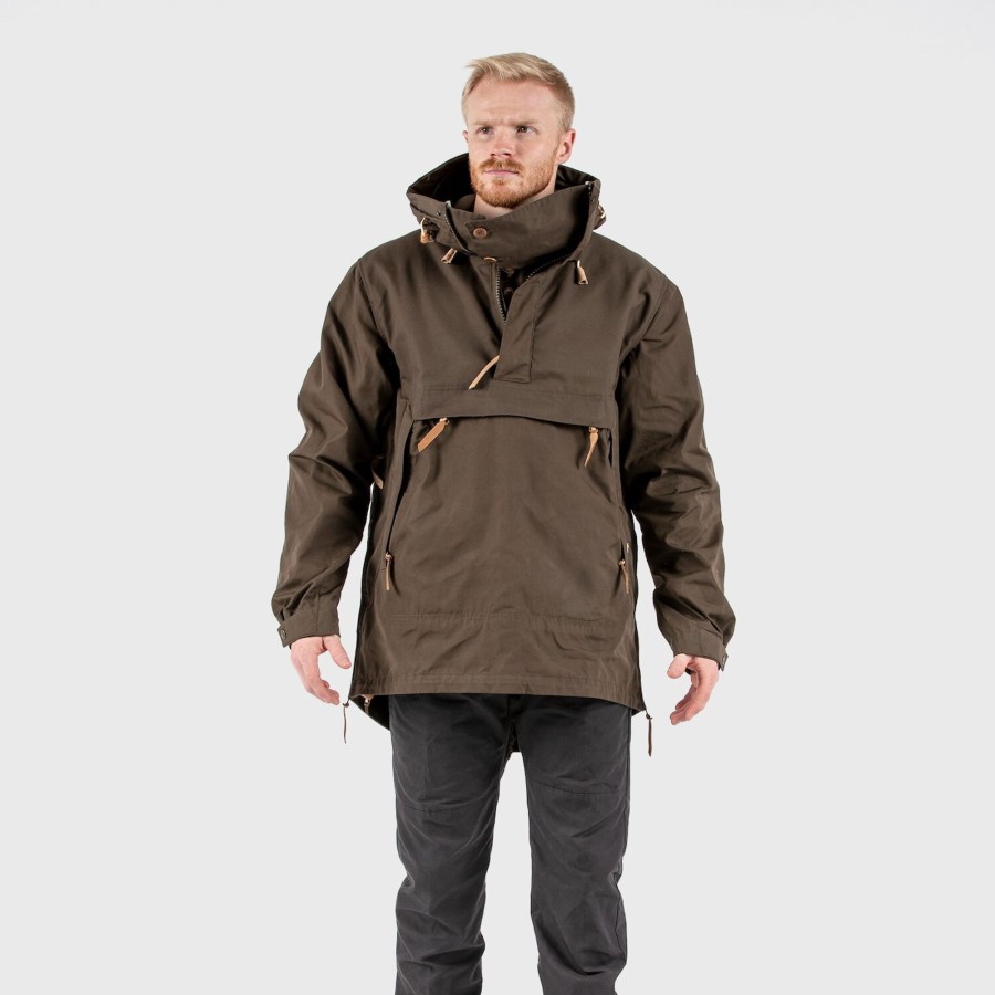 Clothing Fjallraven Casual Jackets | Fjallraven Mens Anorak No. 8 - Dark Olive Green