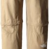 Clothing The North Face Trousers & Leg Wear | The North Face Mens Exploration Convertible Pant - Regular Tapered - Kelp Tan Brown