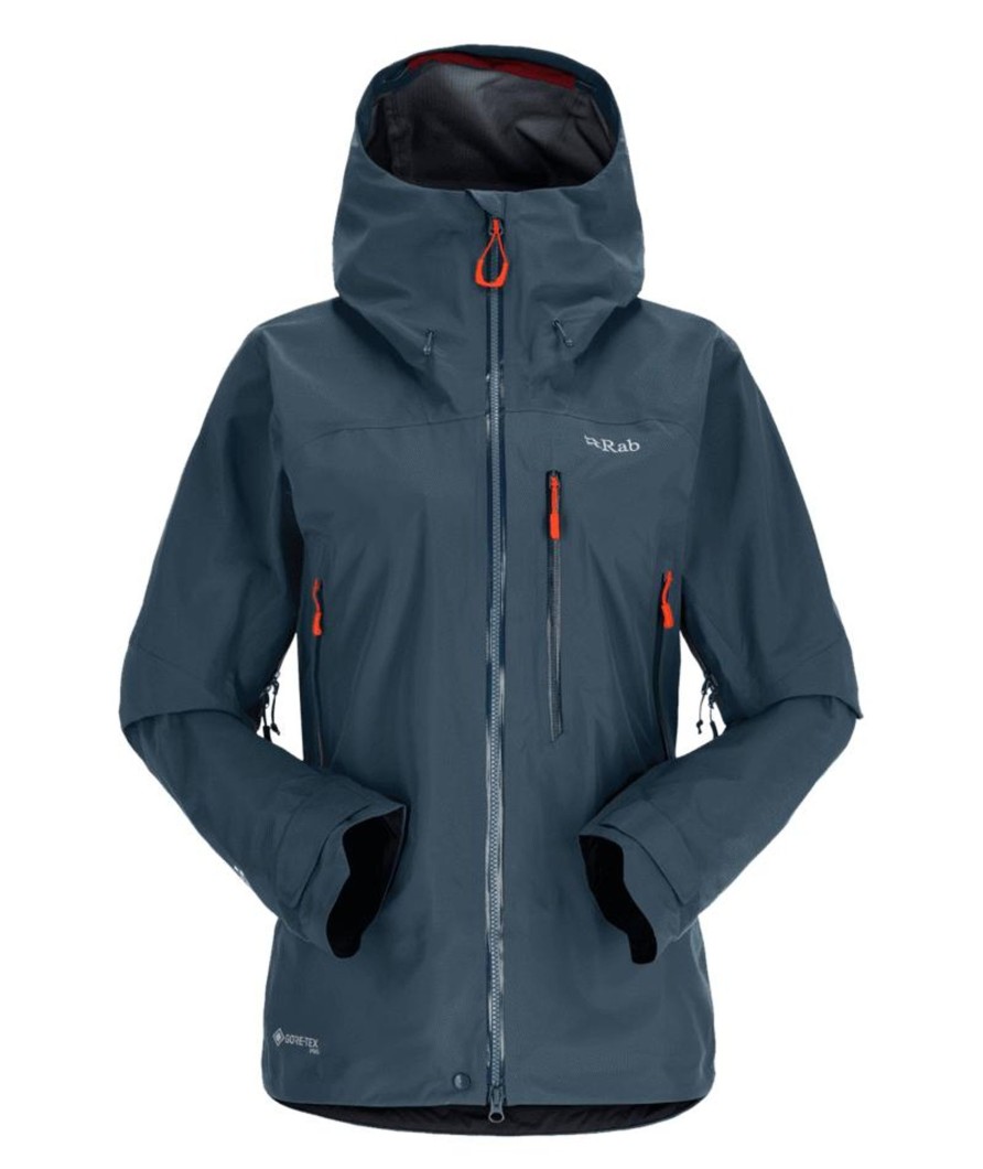 Clothing Rab Waterproof Jackets | Rab Womens Latok Mountain Gtx Jacket - Orion Blue