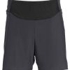 Clothing Rab Shorts | Rab Mens Talus Trail Shorts - Ebony Zest Black