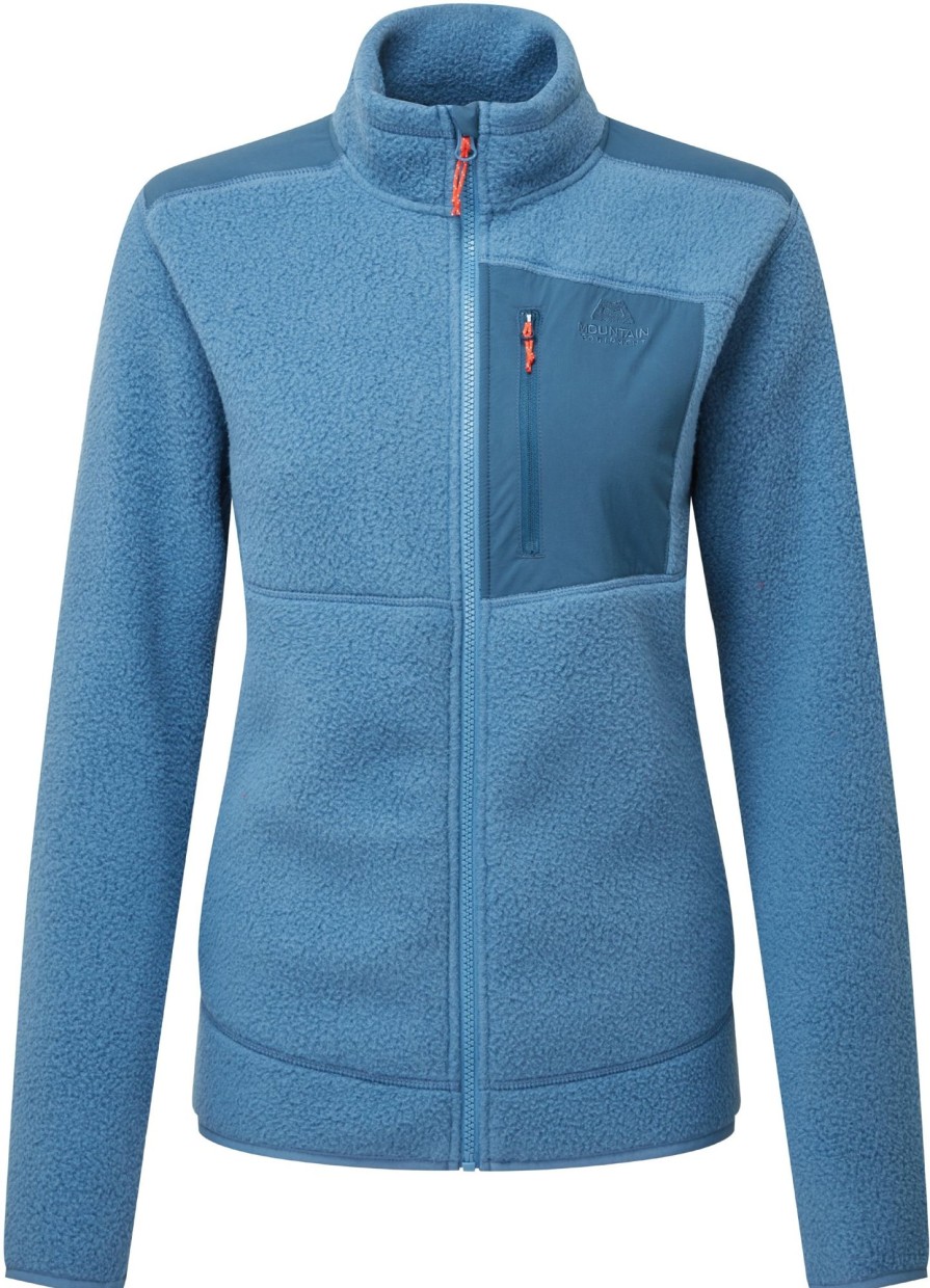 Clothing Mountain Equipment Fleece & Mid Layer | Mountain Equipment Womens Highpile Jacket - Stellar-Majolica Blue