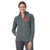 Clothing Patagonia Fleece & Mid Layer | Patagonia Womens R1 Air Full-Zip Hoody - Nouveau Green