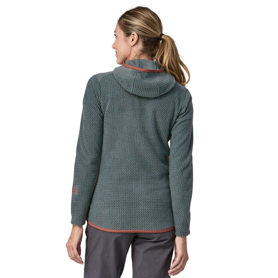 Clothing Patagonia Fleece & Mid Layer | Patagonia Womens R1 Air Full-Zip Hoody - Nouveau Green