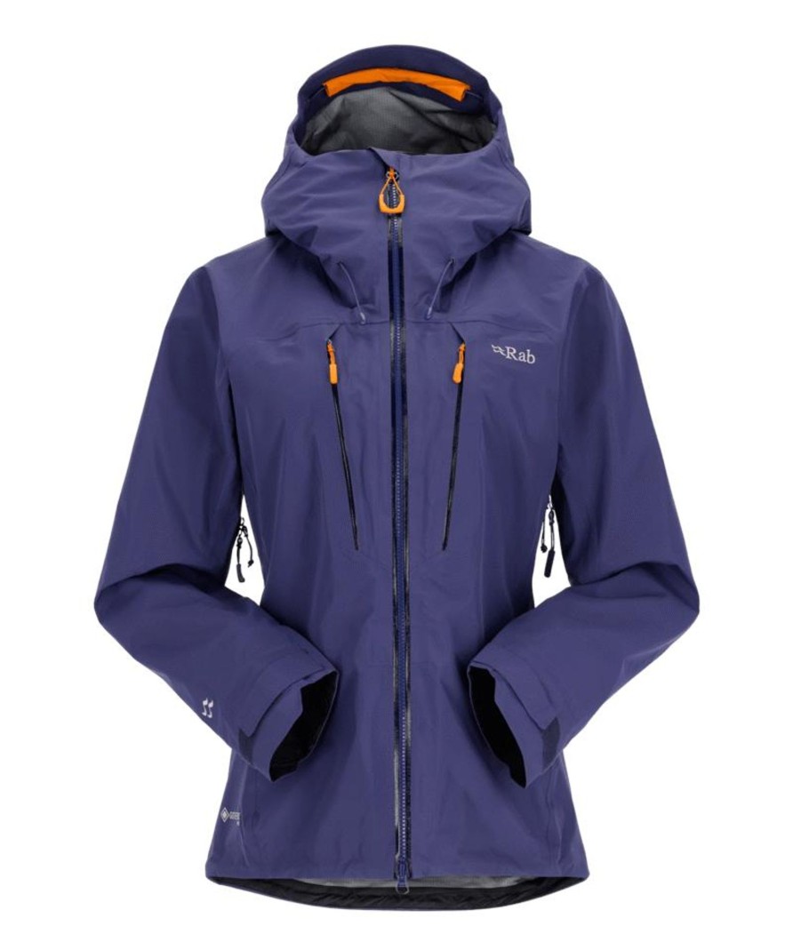 Clothing Rab Waterproof Jackets | Rab Womens Latok Alpine Gtx Jacket - Patriot Blue Purple