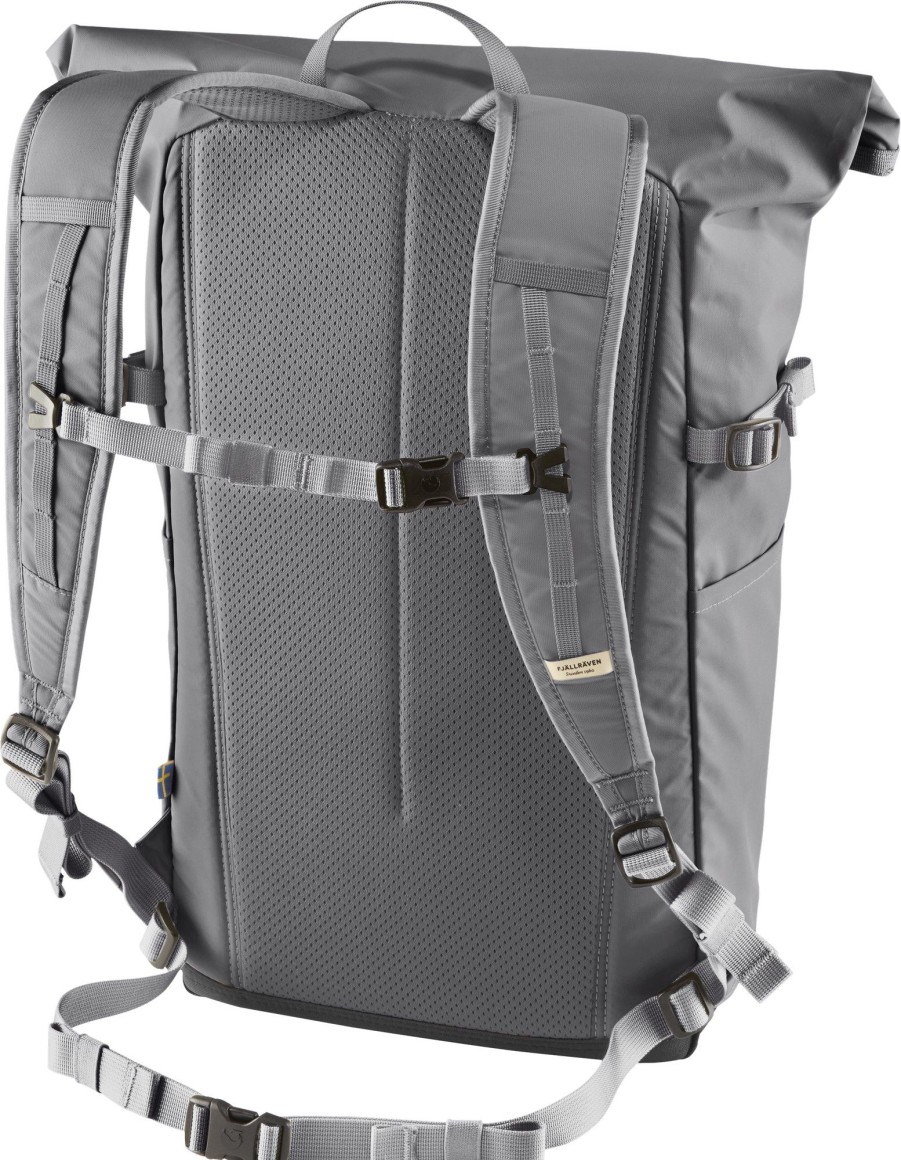 Rucksacks Fjallraven Day Packs | Fjallraven High Coast Foldsack 24 Rucksack - Shark Grey