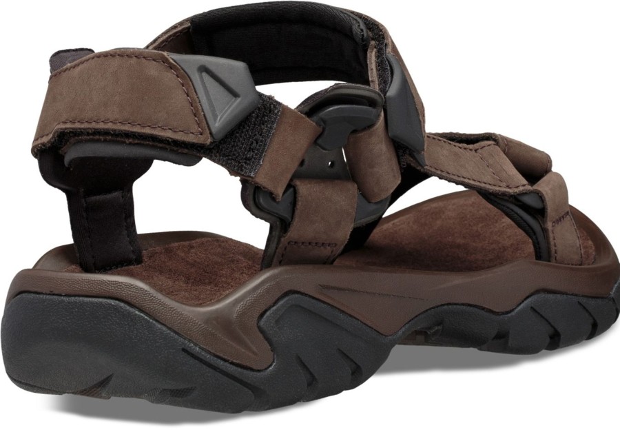 Footwear Teva Sandals | Teva Mens Terra Fi 5 Universal Leather Sandals - Turkish Coffee Brown