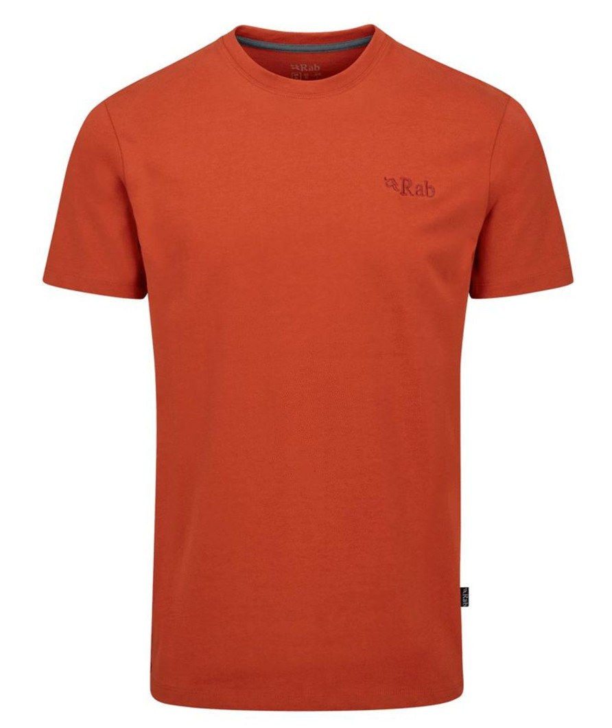 Clothing Rab T Shirts & Base Layers | Rab Mens Basecamp Logo Tee Clay Red