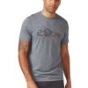 Clothing Rab T Shirts & Base Layers | Rab Mens Mantle Mountain Tee - Beluga Grey