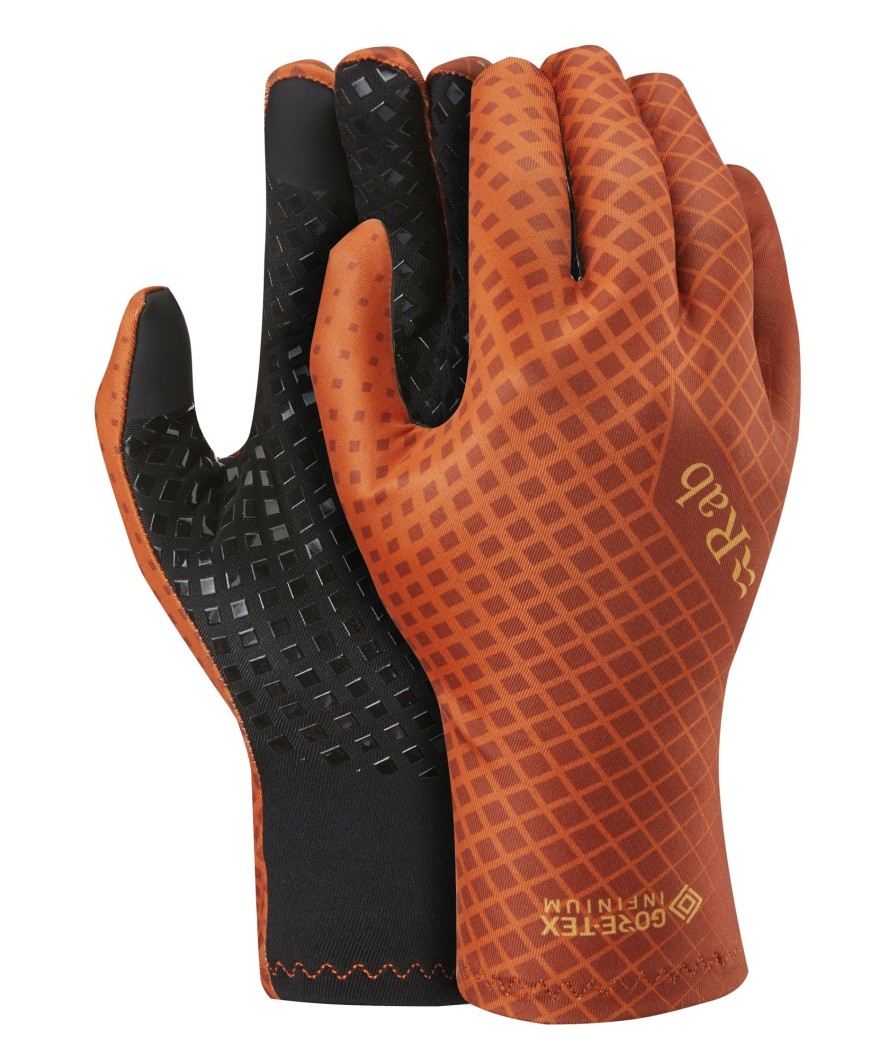 Clothing Rab Gloves | Rab Transition Windstopper Gloves - Firecracker Orange