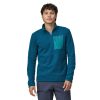 Clothing Patagonia Fleece & Mid Layer | Patagonia Mens R1 Air Zip Neck - Lagom Blue