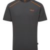 Clothing Rab T Shirts & Base Layers | Rab Mens Force Short Sleeve Tee - Graphene Grey