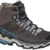 Footwear La Sportiva Mid Height Boots | La Sportiva Womens Ultra Raptor Ii Mid Leather Gtx Boots - Carbon-Atlantic Grey