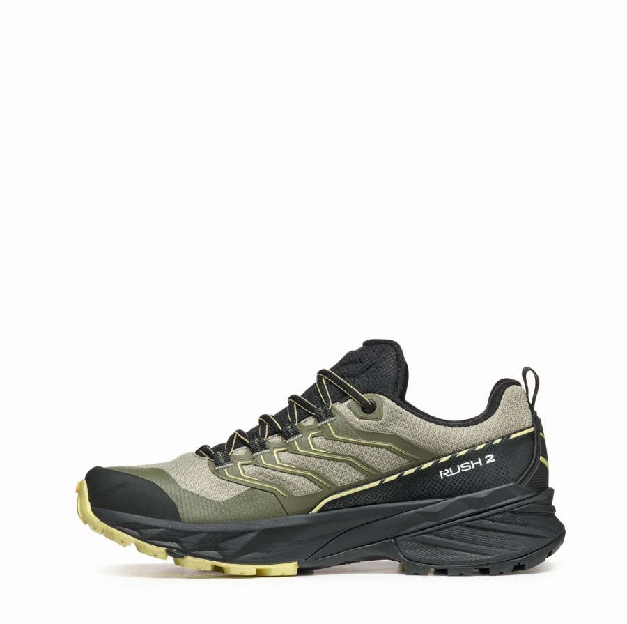 Footwear Scarpa Walking Shoes | Scarpa Womens Rush Gtx 2 Shoes - Sage-Dusty Yellow Green