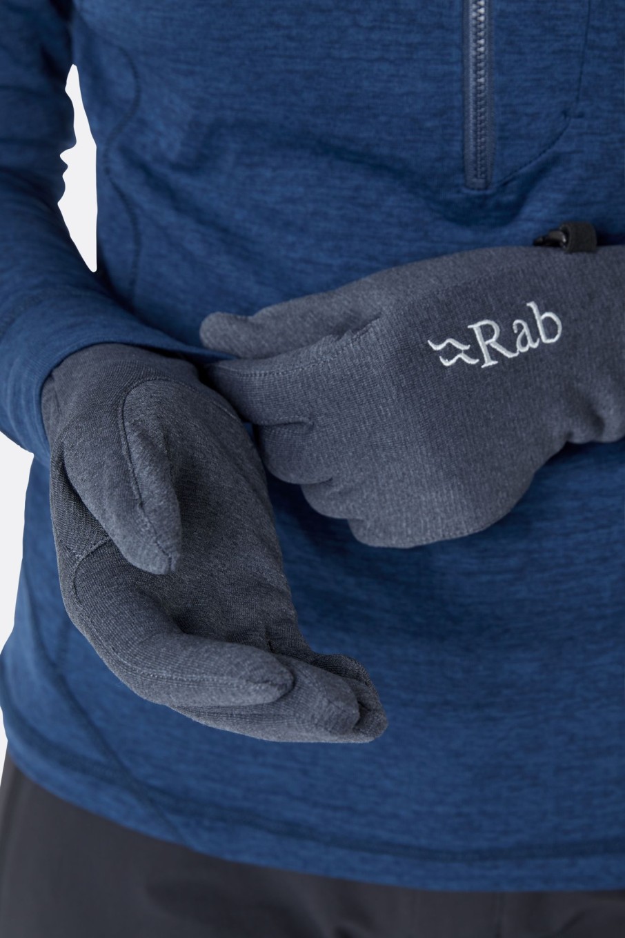 Clothing Rab Gloves | Rab Geon Gloves Steel Marl Black