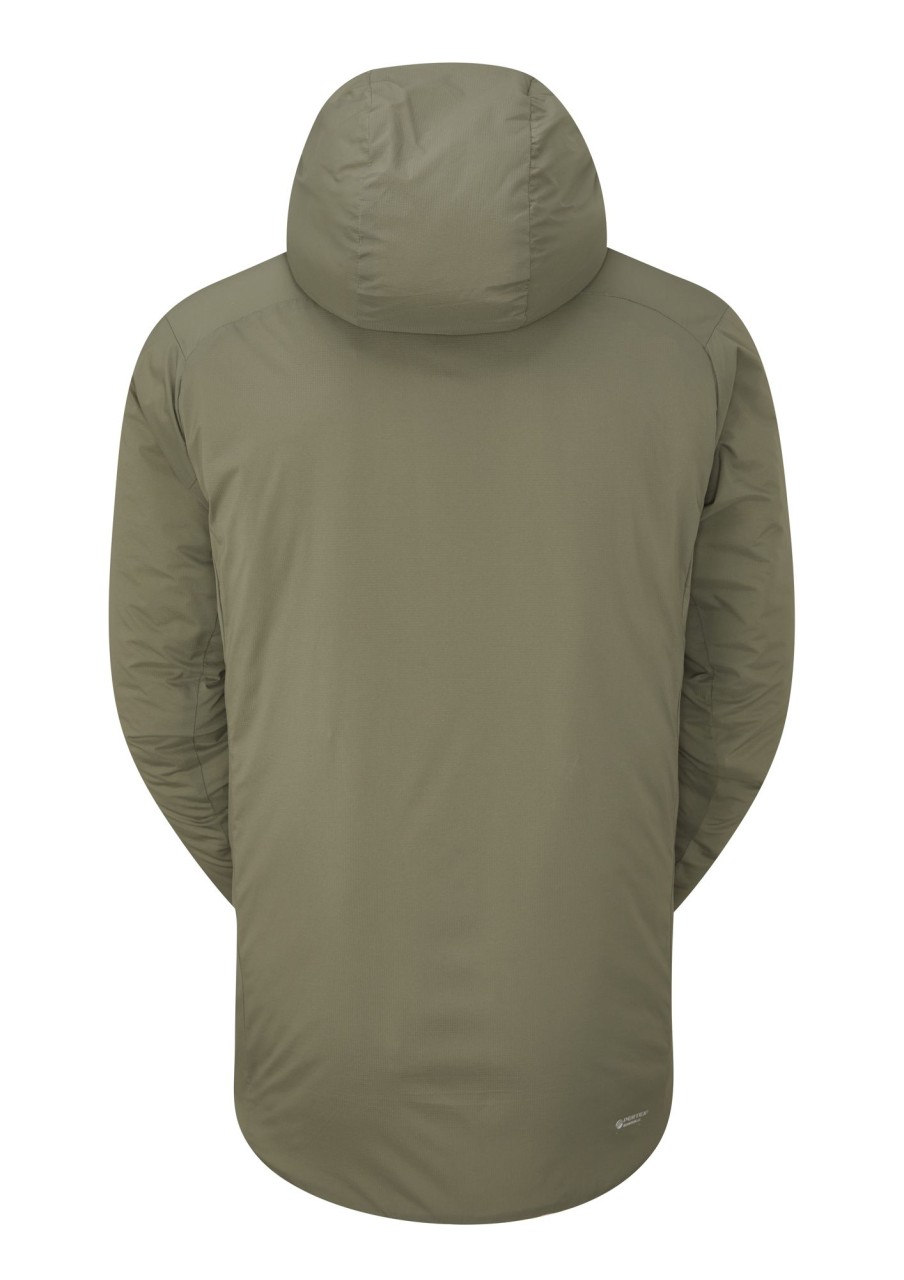 Clothing Rab Insulated Jackets | Rab Mens Xenair Alpine Jacket - Light Khaki Green