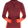 Clothing Rab T Shirts & Base Layers | Rab Womens Conduit Pull-On - Deep Heather Purple