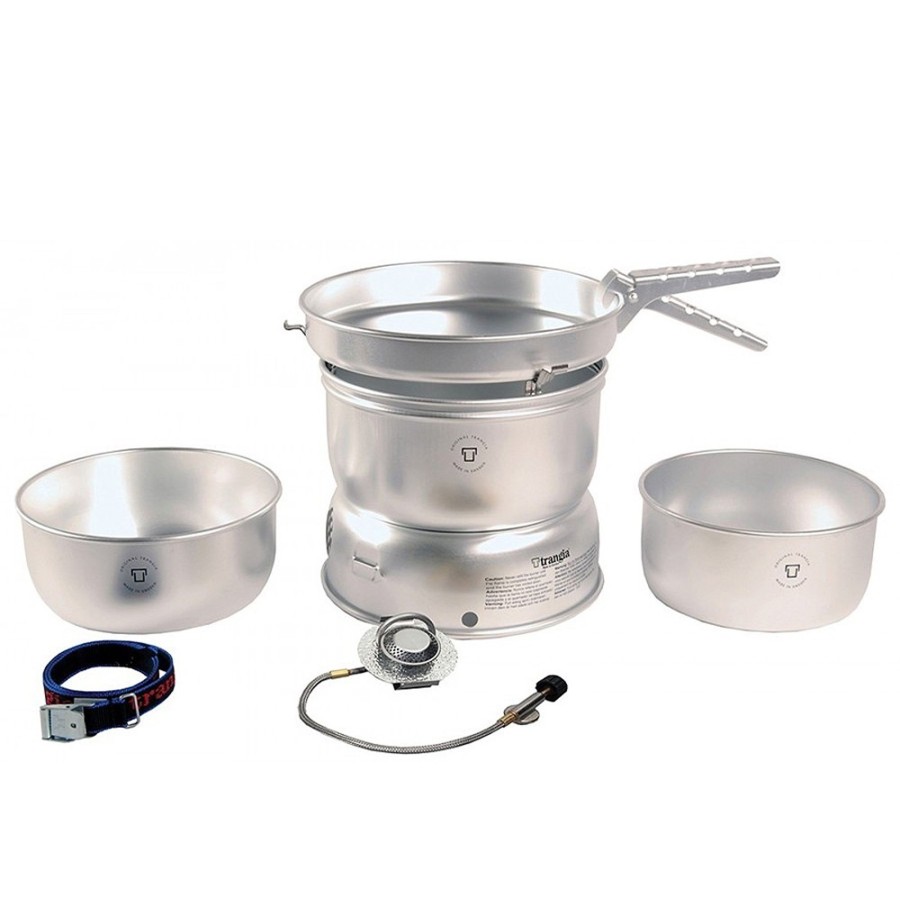 Camping Trangia Lightweight Stoves | Trangia 27-1 Gb Stove - Alloy Pans With Gas Burner Silver