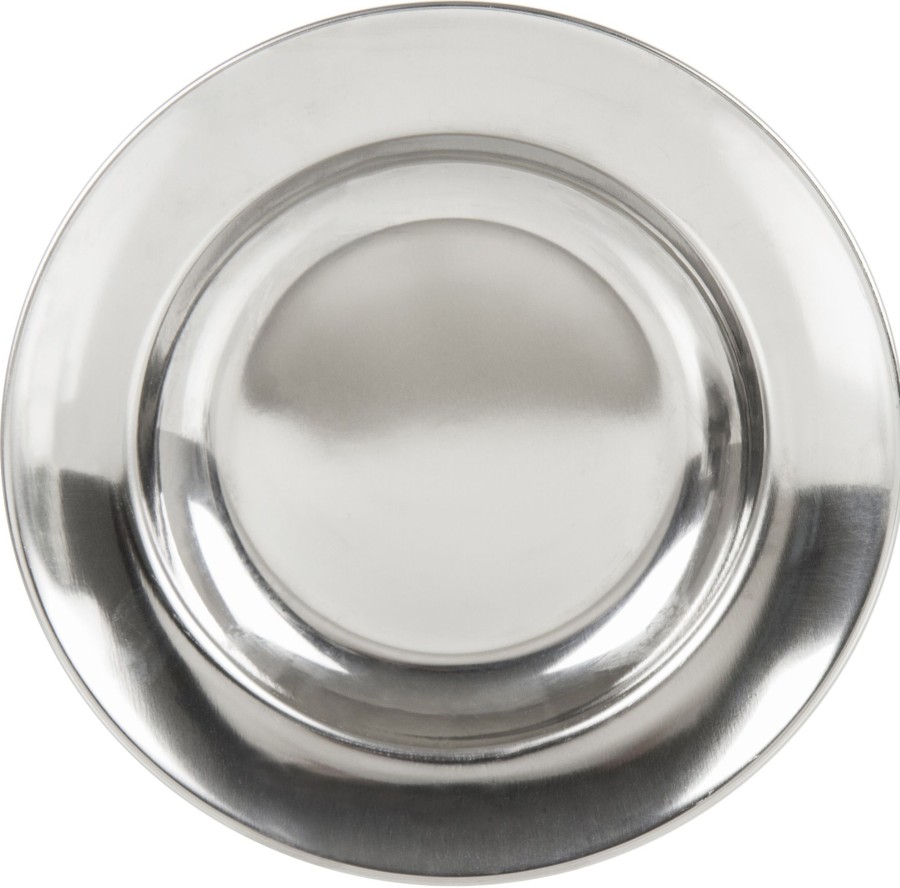 Camping Lifeventure Plates, Bowls, Cups & Utensils | Lifeventure Stainless Steel Plate Silver