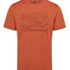 Clothing Rab T Shirts & Base Layers | Rab Mens Mantle Outline Tee Clay Red