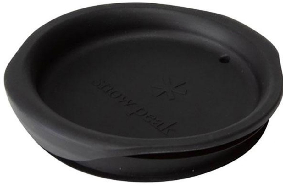 Camping Snowpeak Plates, Bowls, Cups & Utensils | Snow Peak Double Mug Silicone Lid - 300Ml Black