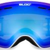 Clothing Bloc Eyewear Eyewear | Bloc Junior Moon Goggle - Matt White-Blue Mirror Lens