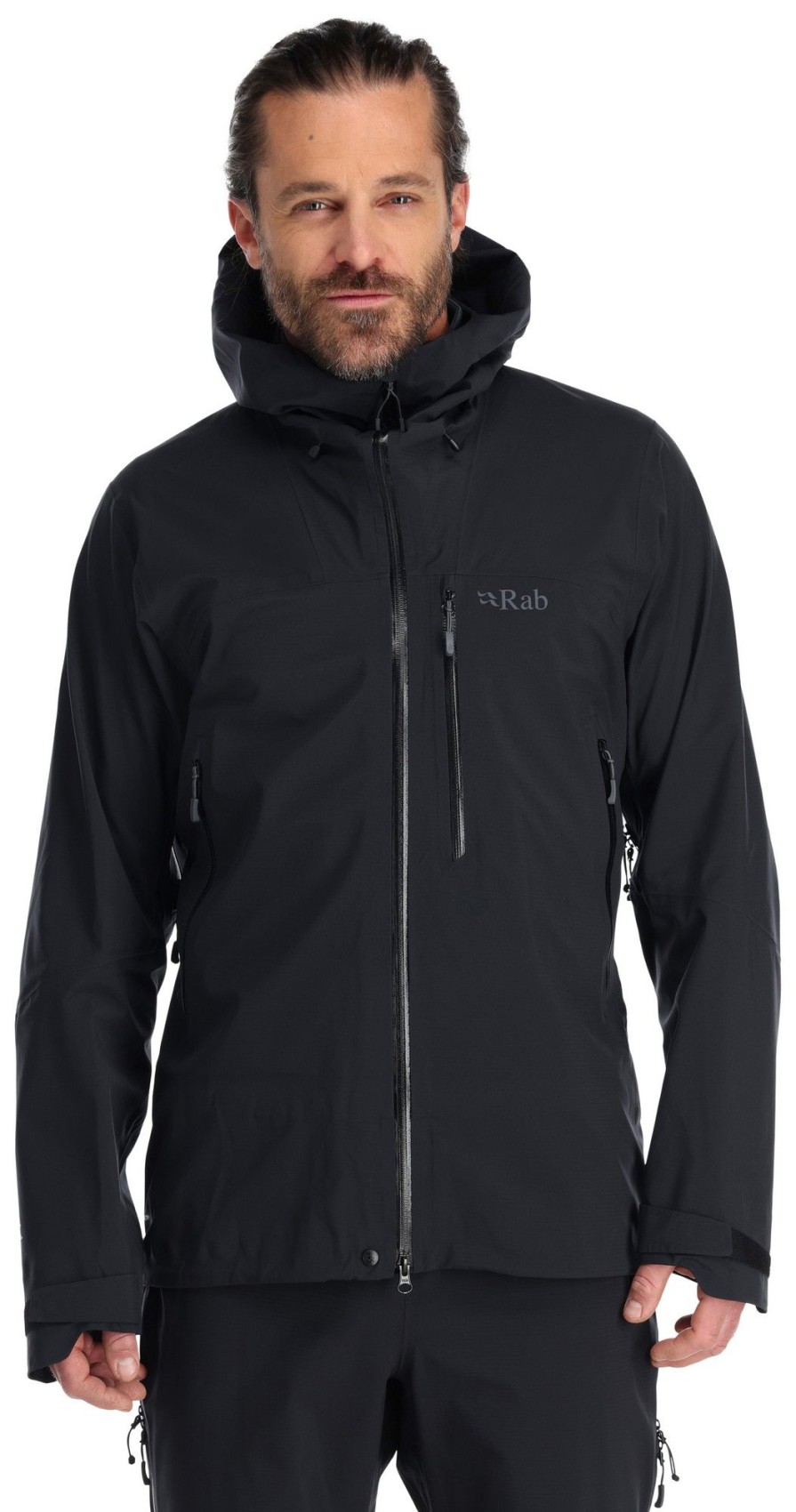 Clothing Rab Waterproof Jackets | Rab Mens Firewall Jacket Black