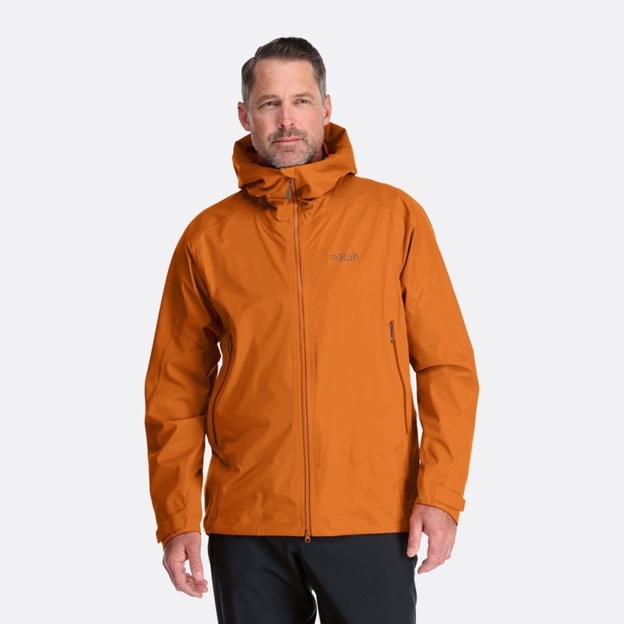 Clothing Rab Softshell Jackets | Rab Mens Kinetic Alpine 2.0 Jacket - Marmalade Orange