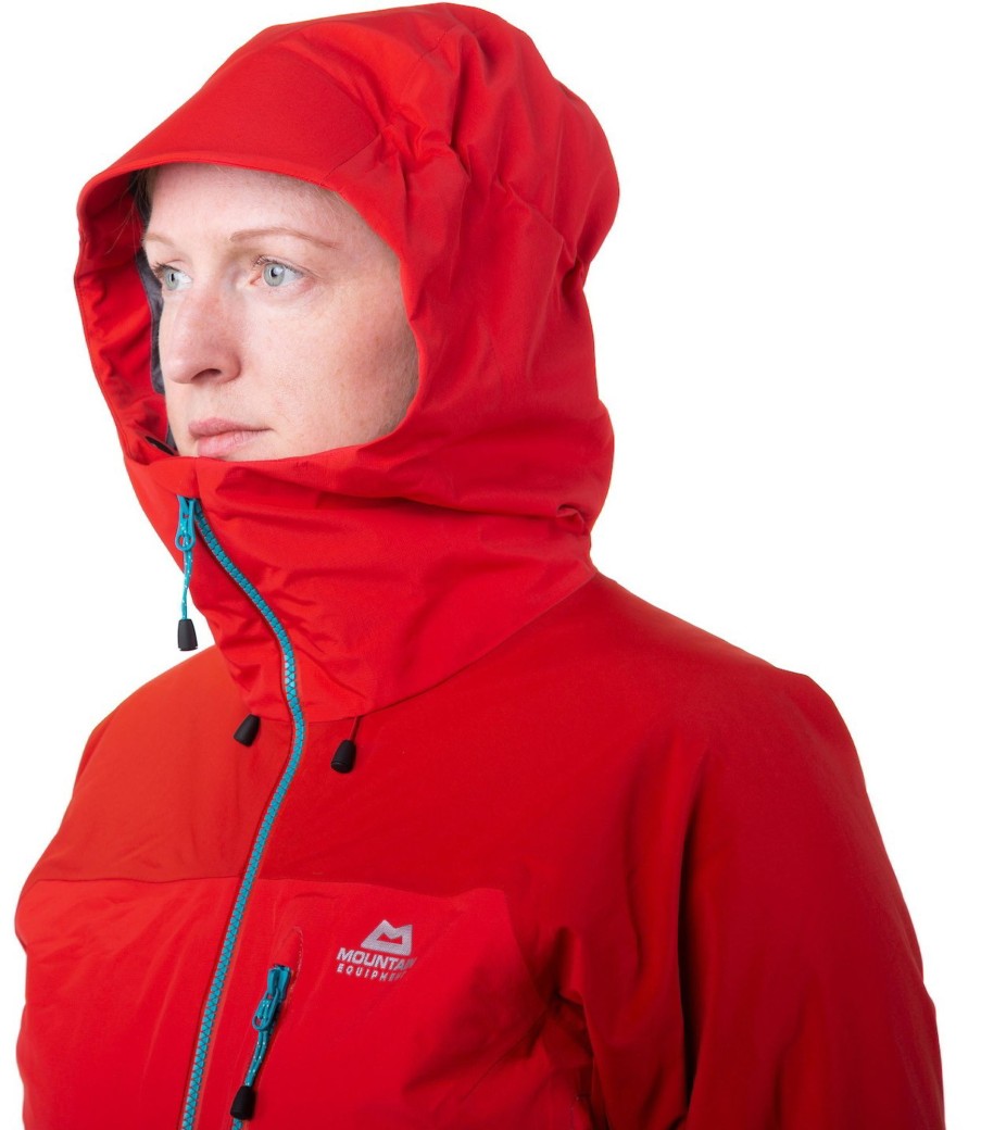 Clothing Mountain Equipment Waterproof Jackets | Mountain Equipment Womens Manaslu Jacket - Imperial Crimson Red