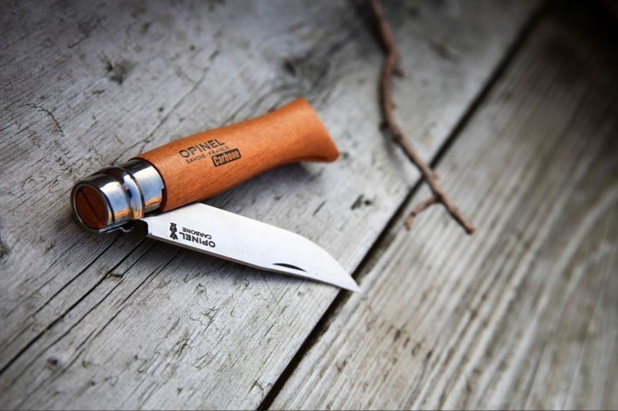 Equipment Opinel Knives & Multi-Tools | Opinel No.8 Knife - Carbon Steel Brown