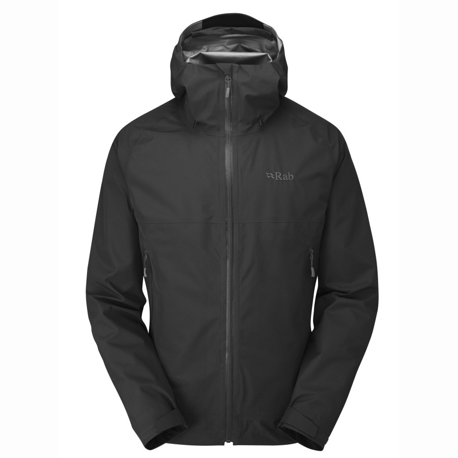 Clothing Rab Waterproof Jackets | Rab Mens Namche Paclite Jacket Black