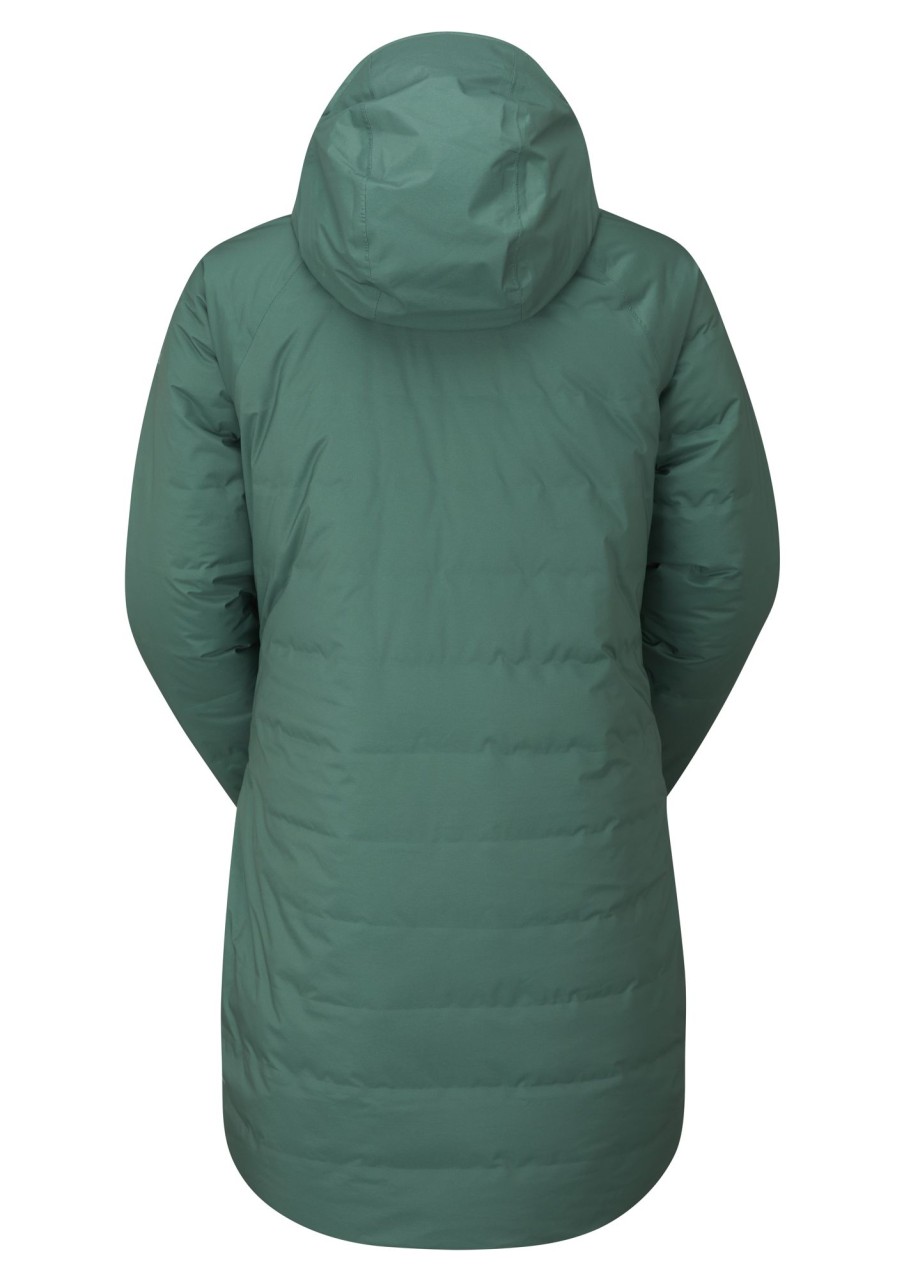 Clothing Rab Insulated Jackets | Rab Womens Valiance Parka Slate Green