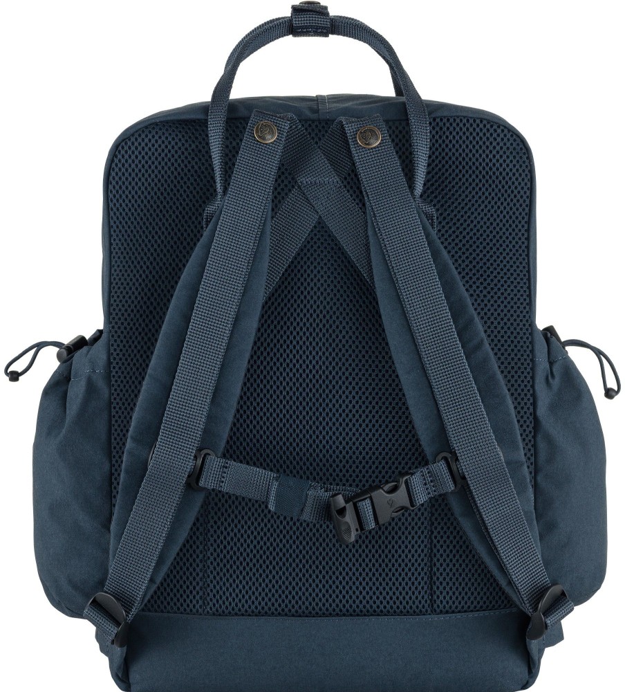 Rucksacks Fjallraven Day Packs | Fjallraven Kanken Outlong Backpack - Navy Blue