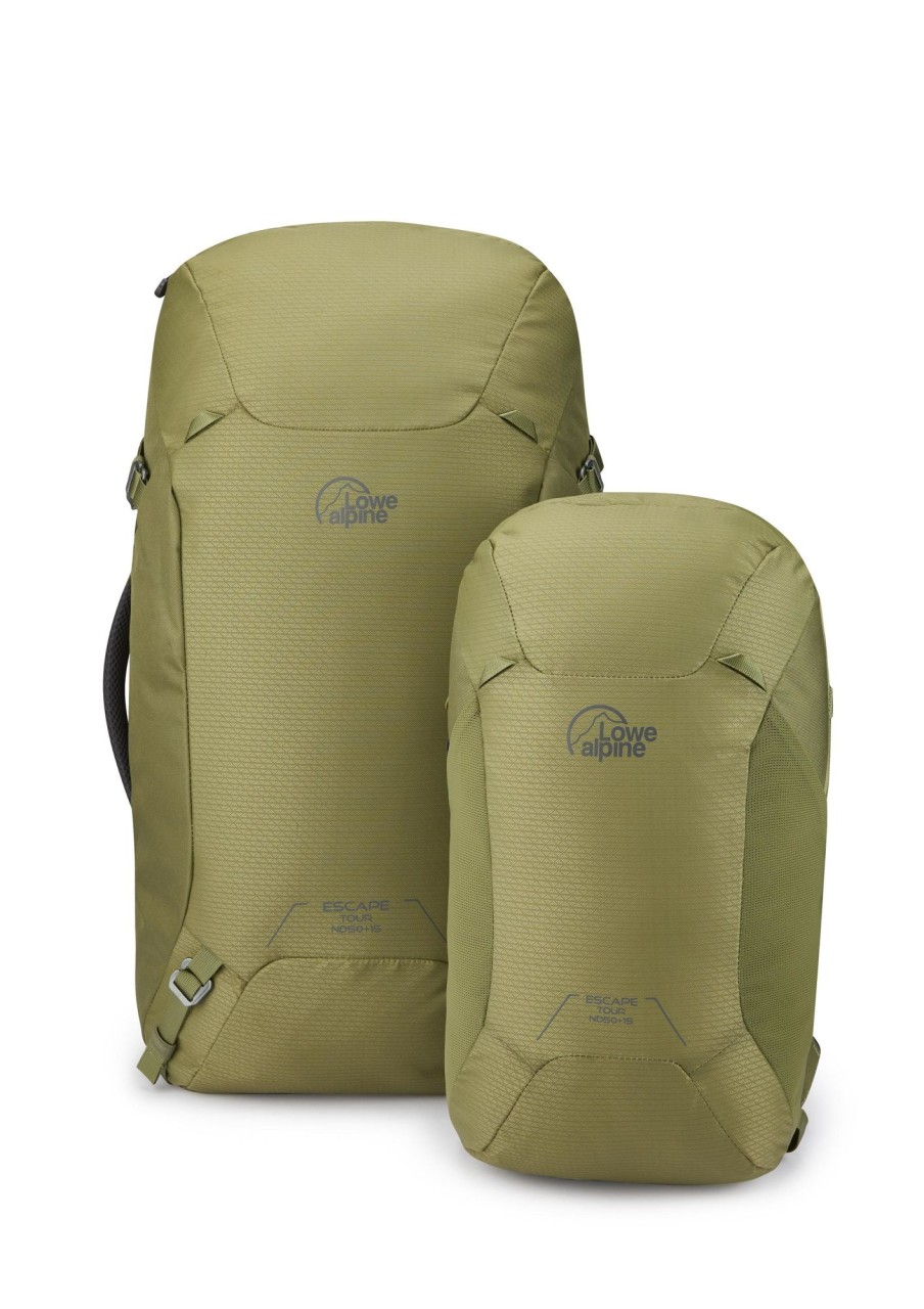 Rucksacks Lowe Alpine Luggage & Carry-On | Lowe Alpine Womens Escape Tour Nd50+15 - Chlorite Green