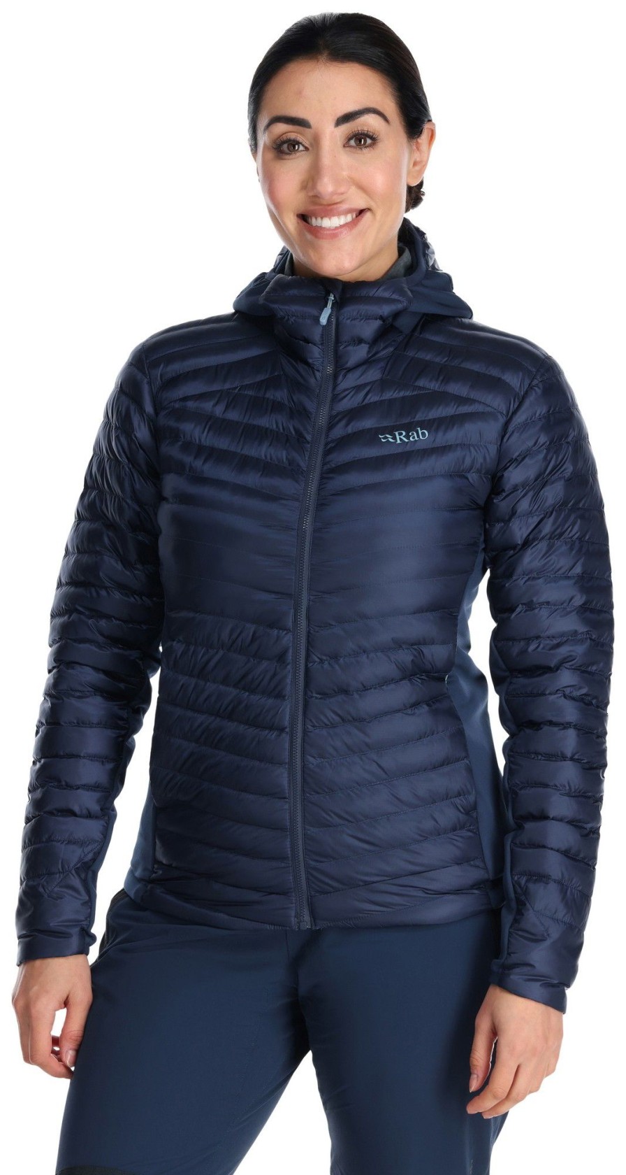 Clothing Rab Insulated Jackets | Rab Womens Cirrus Flex 2.0 Hoody - Deep Ink Blue