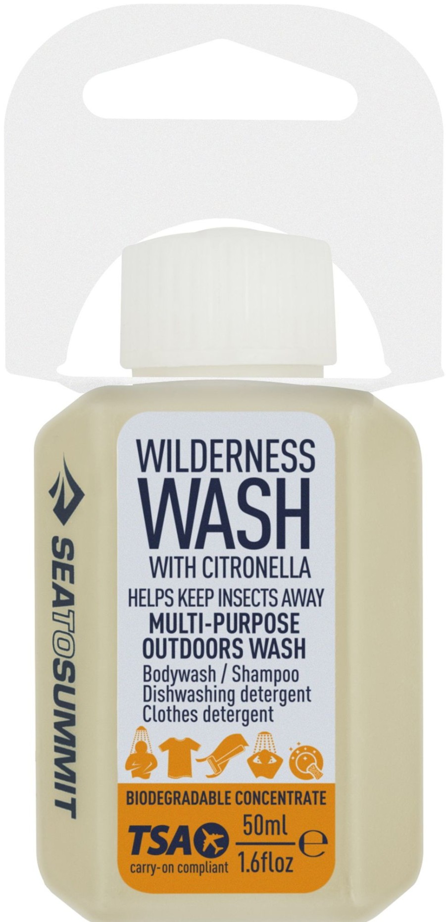 Equipment Sea To Summit Toiletries & Personal Hygiene | Sea To Summit Wilderness Wash With Citronella - 50Ml Orange