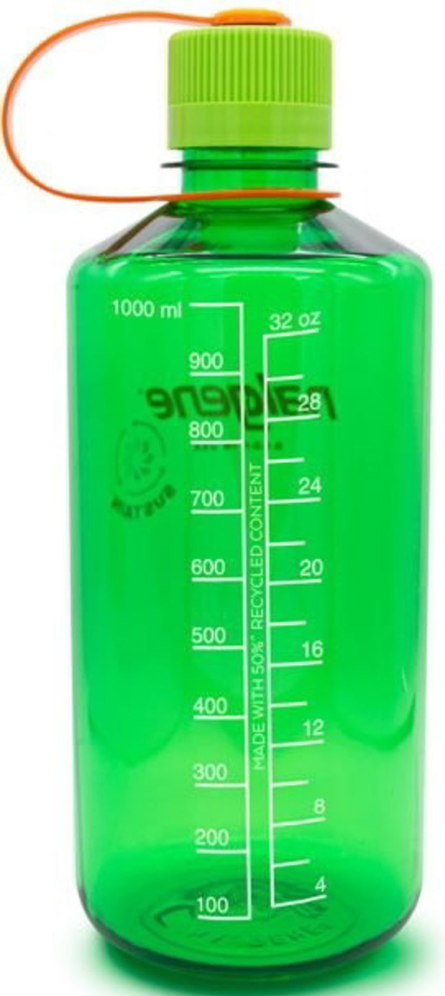 Equipment Nalgene Water Bottles | Nalgene Sustain Narrow Mouth Water Bottle - 1L - Melon Ball Green