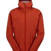 Clothing Rab Softshell Jackets | Rab Mens Kinetic 2.0 Jacket - Tuscan Red