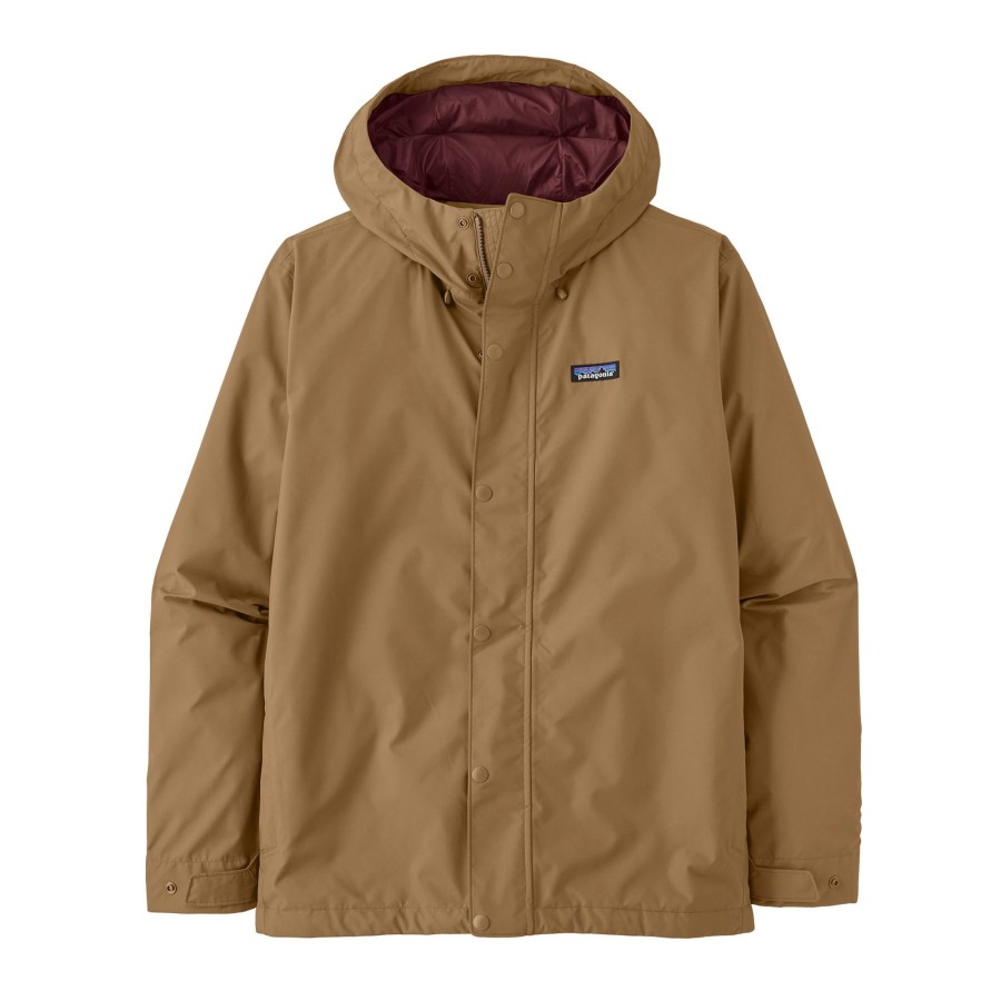 Clothing Patagonia Waterproof Jackets | Patagonia Mens Jackson Glacier Rain Jacket - Grayling Brown