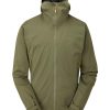 Clothing Rab Softshell Jackets | Rab Mens Kinetic 2.0 Jacket - Light Khaki Green