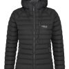 Clothing Rab Insulated Jackets | Rab Womens Infinity Microlight Jacket Black