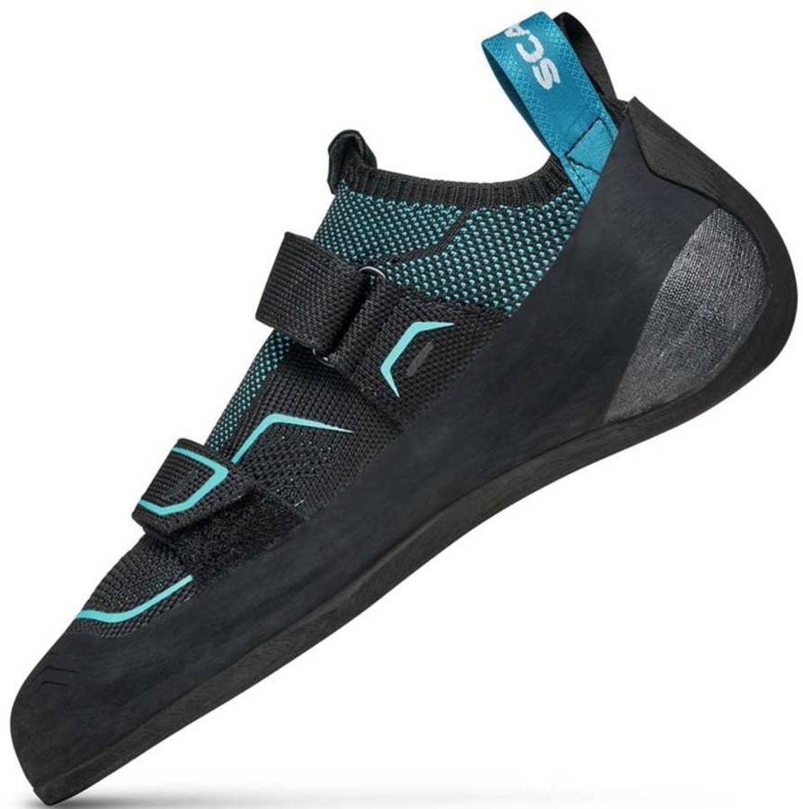 Equipment Scarpa Climbing Shoes | Scarpa Womens Reflex Climbing Shoes - Black-Ceramic Blue