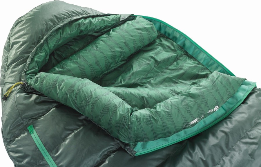 Camping Thermarest Backpacking & Lightweight Sleeping Bags | Therm-A-Rest Questar 0C Sleeping Bag - Regular Green