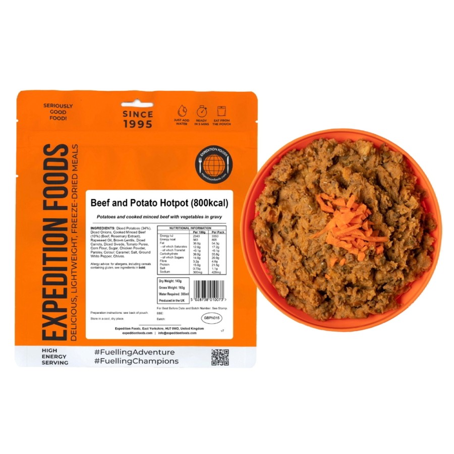 Equipment Expedition Foods Lunch/ Dinner | Expedition Foods Beef And Potato Hotpot - 800Kcal Orange